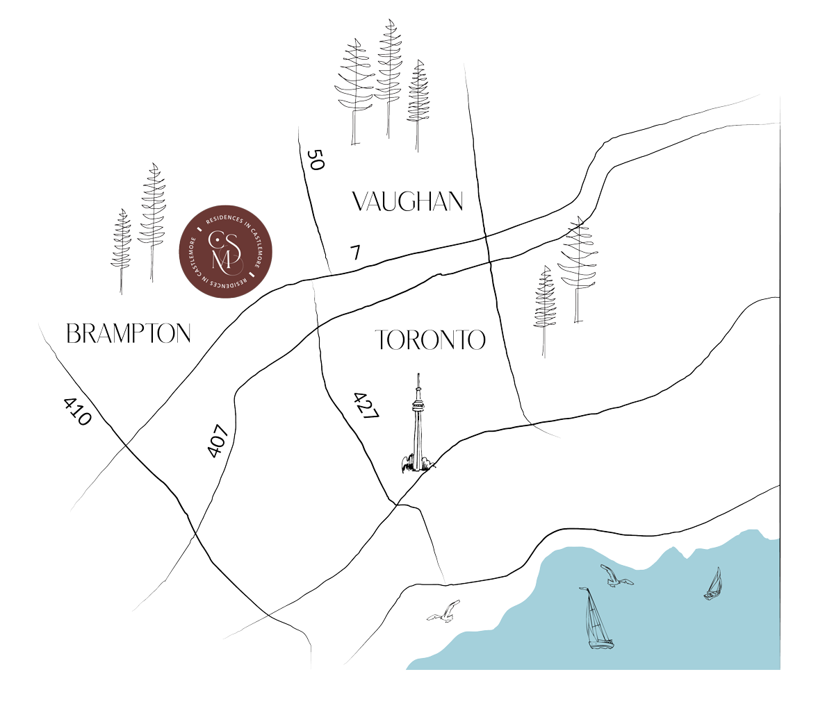 Map location of Castlemile